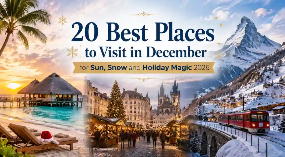 20 Best Places to Visit in December for Sun Snow and Holiday Magic 2026