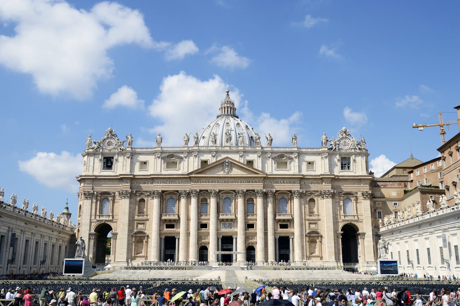 St. Peter's Basilica in Vatican City near the Prati neighborhood of Rome